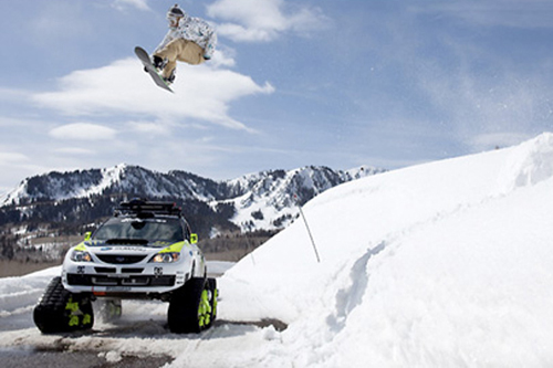 Subaru Impreza превратили в снегоход